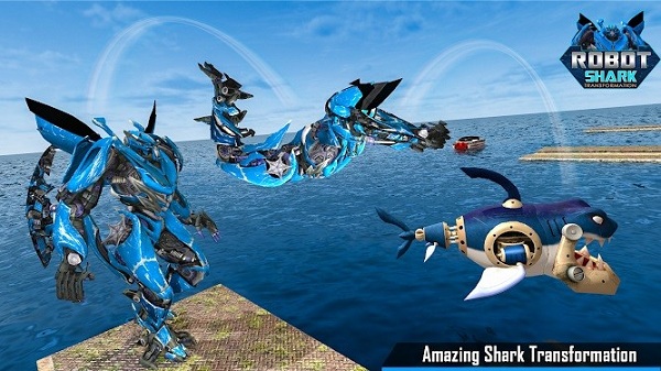 鲨鱼机器人变身手游下载