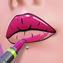 口红闯关游戏领手机版(lip art 3d)