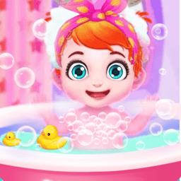 宝宝公主爱洗澡小游戏