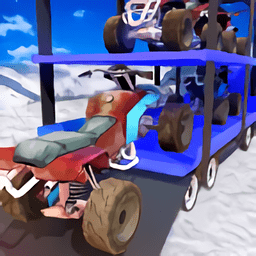 雪上运输卡车3d游戏(Snowmobile Truck Transport)