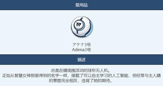 《蔚蓝档案》Adena3号物品图鉴介绍一览